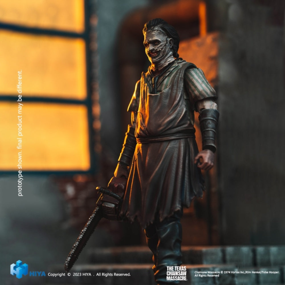 HIYA : Massacre à la tronçonneuse - Masque de tueur Leatherface, figurine d'action complète