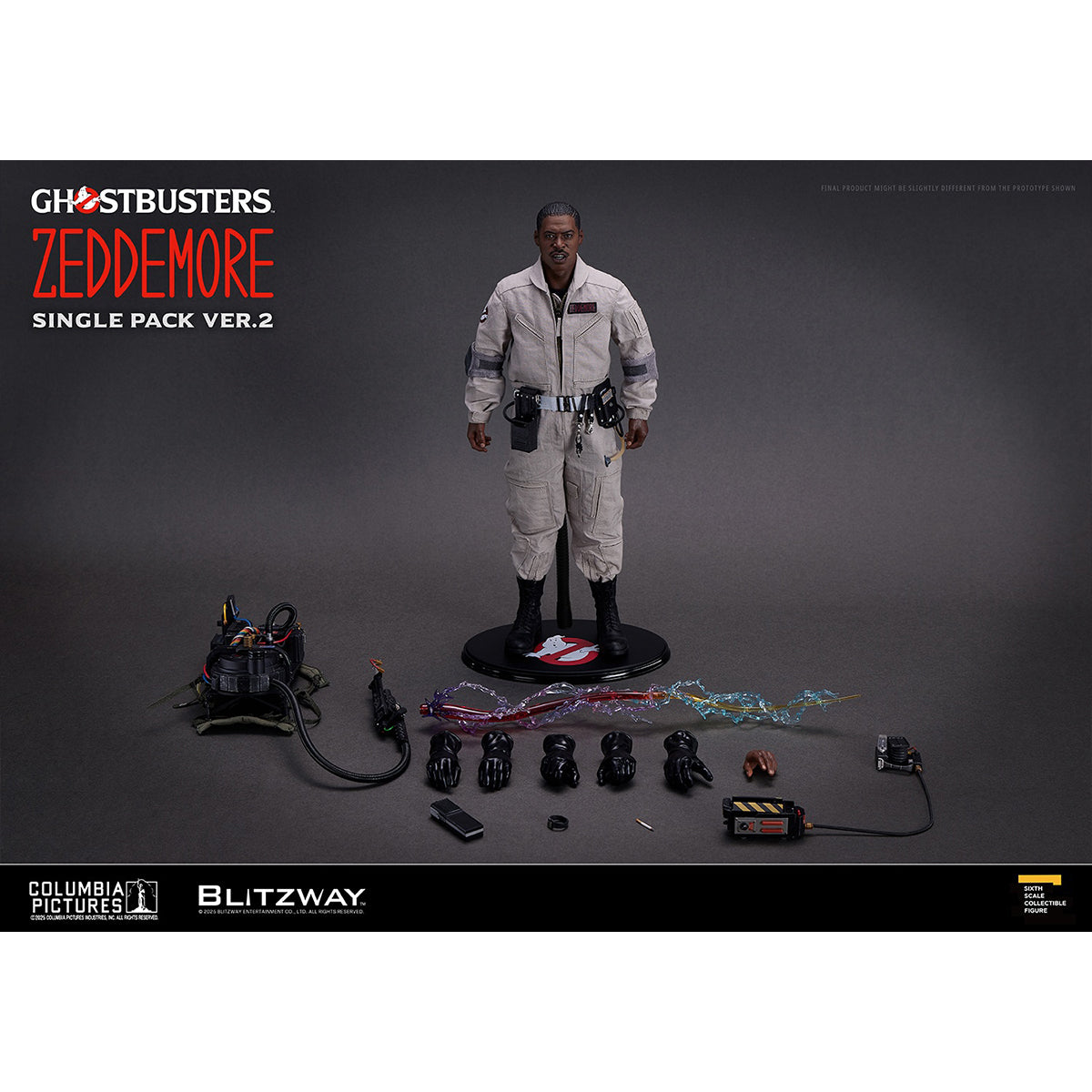 Blitzway, Ghostbusters 1984, Winston Zeddemore/Dr. Egon Spengler/Dr. Raymond Stantz/Dr. Peter Venkman, Single Pack ver.2, 1/6 Scale Action Figure