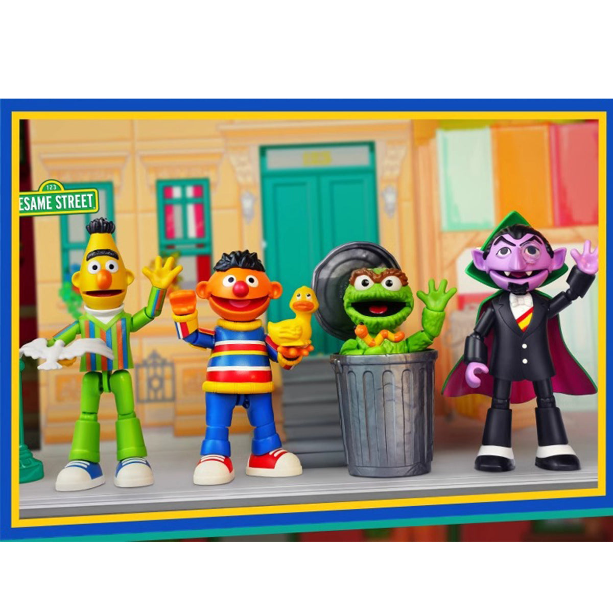 BLOKEES, Series 2 Sesame Street Partners Magical Edition Oscar/Ernie/Bert Action Figure