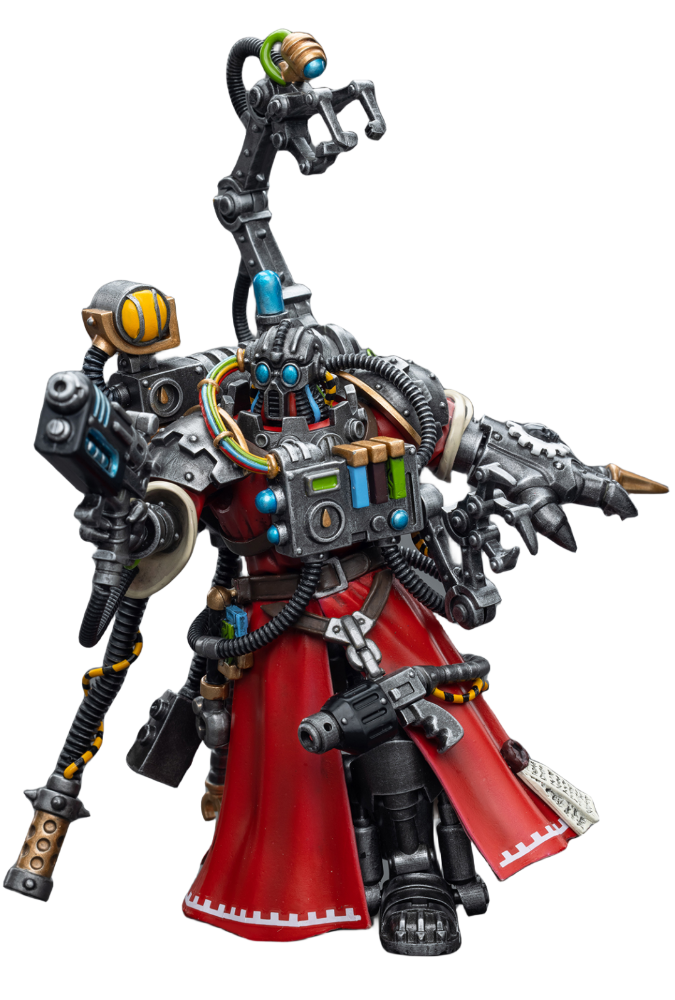 Figura coleccionable JoyToy Warhammer 40K: Figuras de acción de Adeptus Mechanicus Cybernetica Datasmith a escala 1:18