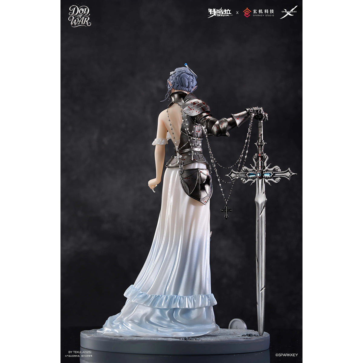 TEKULA, Ghost Blade Wlop Haifeng Smoke War God, Art Anime Statue