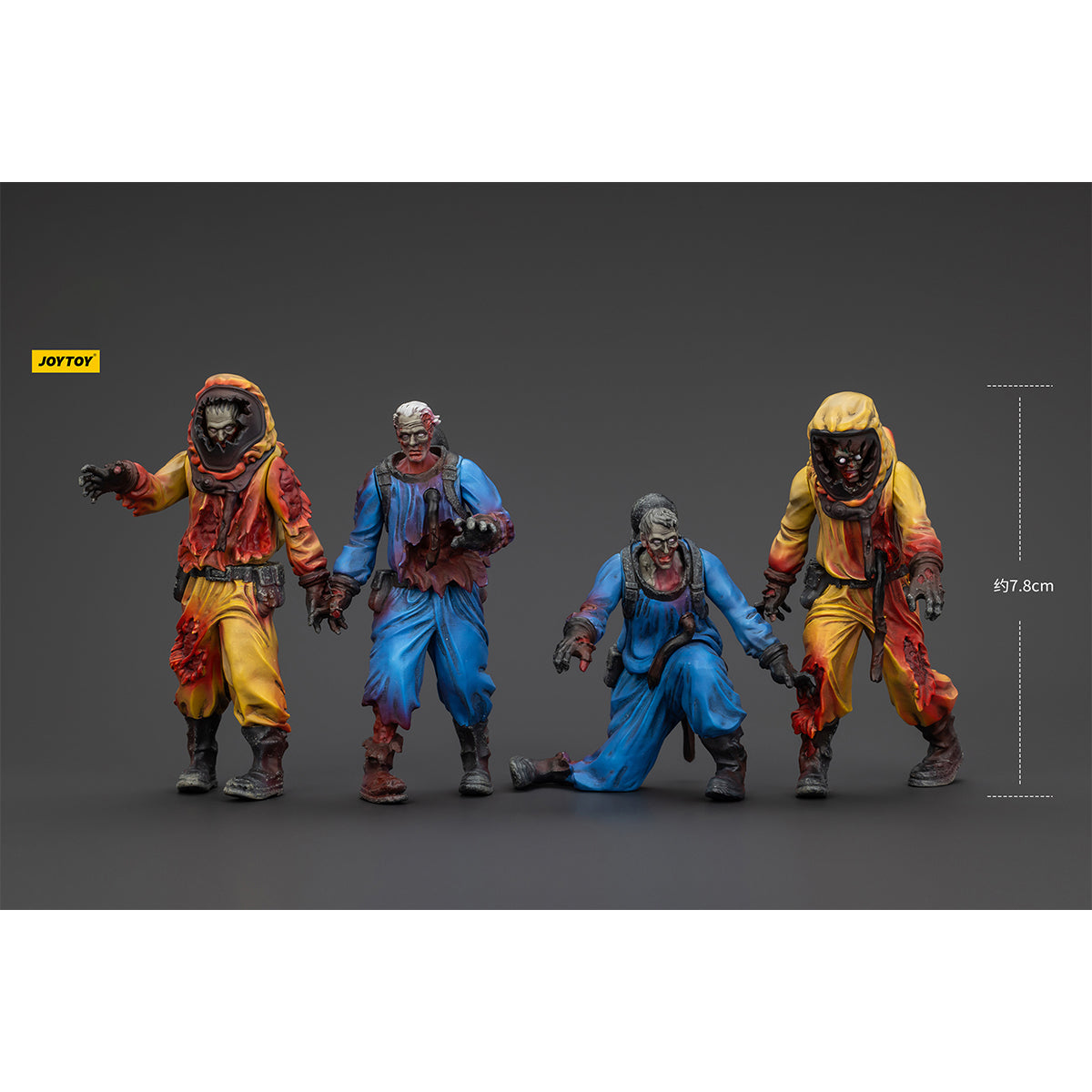 (Only Shipped to the US) JOYTOY 1/25 Dark Source Zombie Figure Biochemical Lab Team JT01550 Action Figures