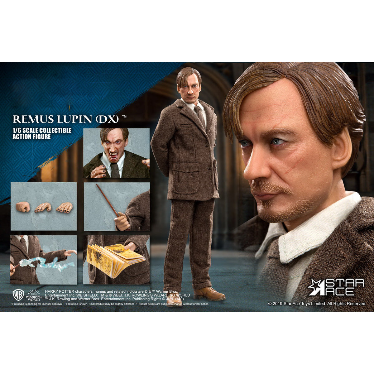 STAR ACE Toys Harry Potter: LuPin Professor Deluxe Ddition Action Figure