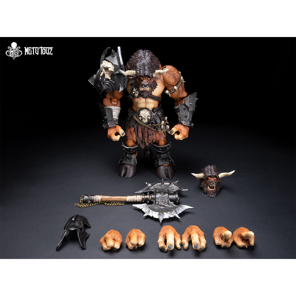 Metytoyz Adventurer World Minotaur Gladiator Mokhal Angry Horn Action Figure