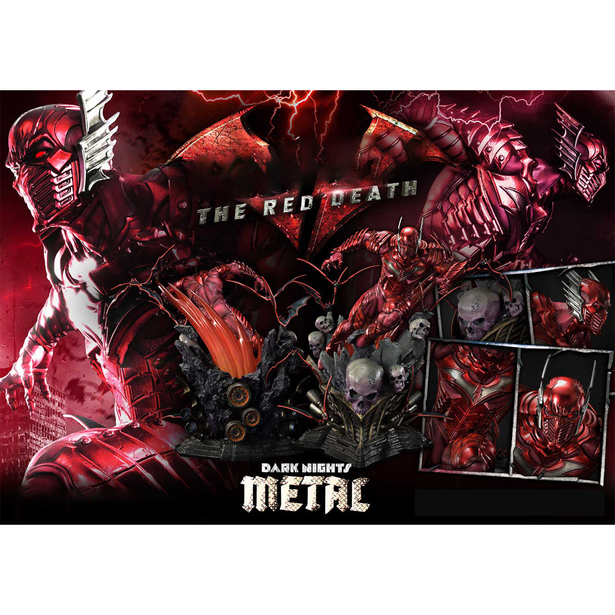 Prime 1 Studio, The Reverse Red Death from Dark Nights Metal, Standard Verison Statue Figurine