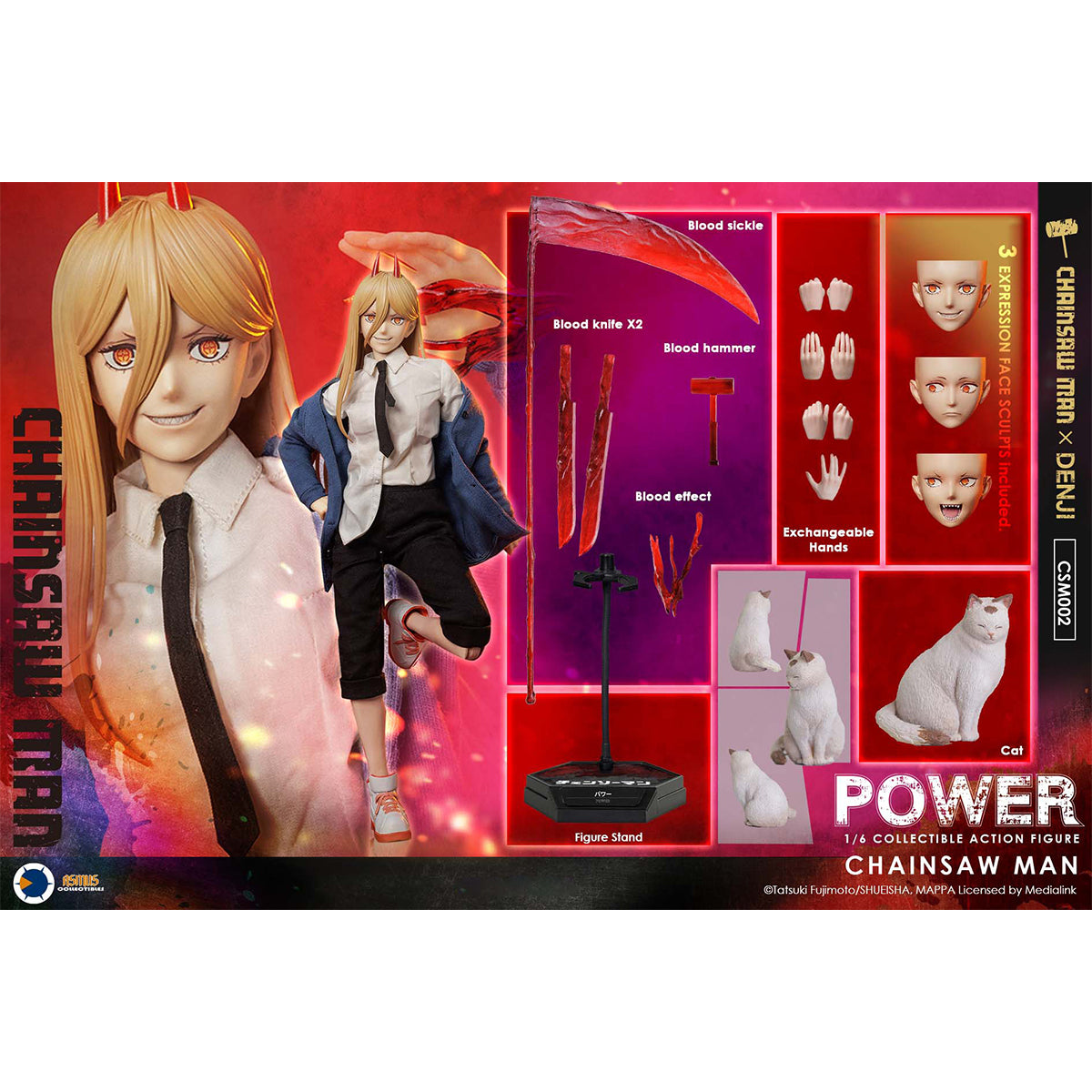 Asmus toys Chainsaw Man: Power 1/6 Scale Animation Action Figure