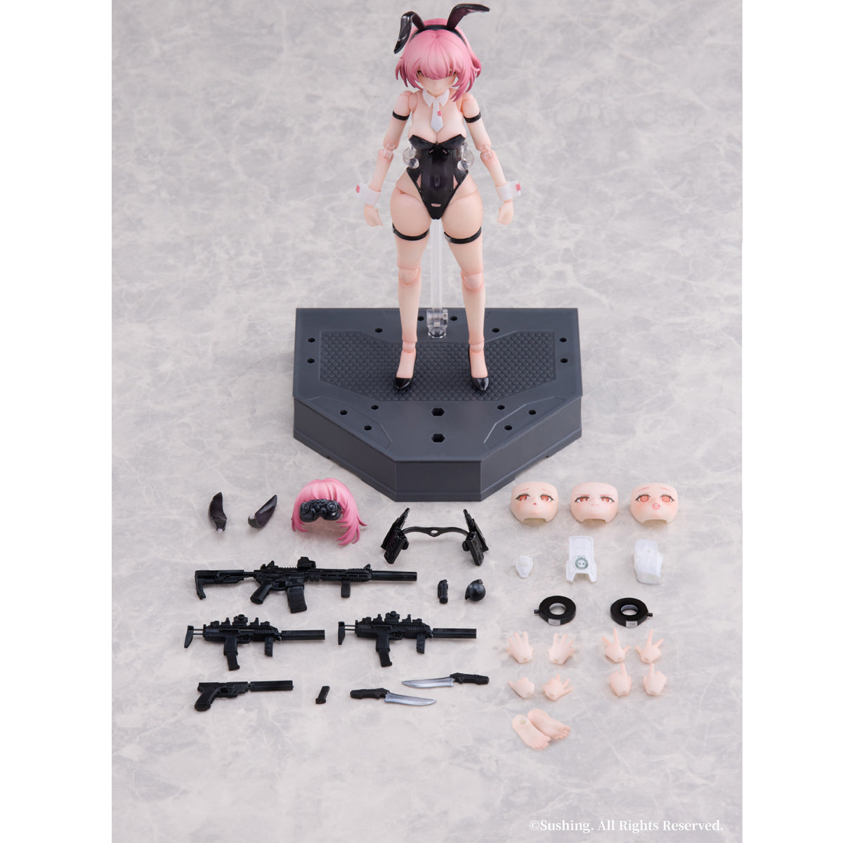 Sushing, Rabbit Bunny Rapid Squad Force: Assault Trooper - BELKA, Anime Action Figure
