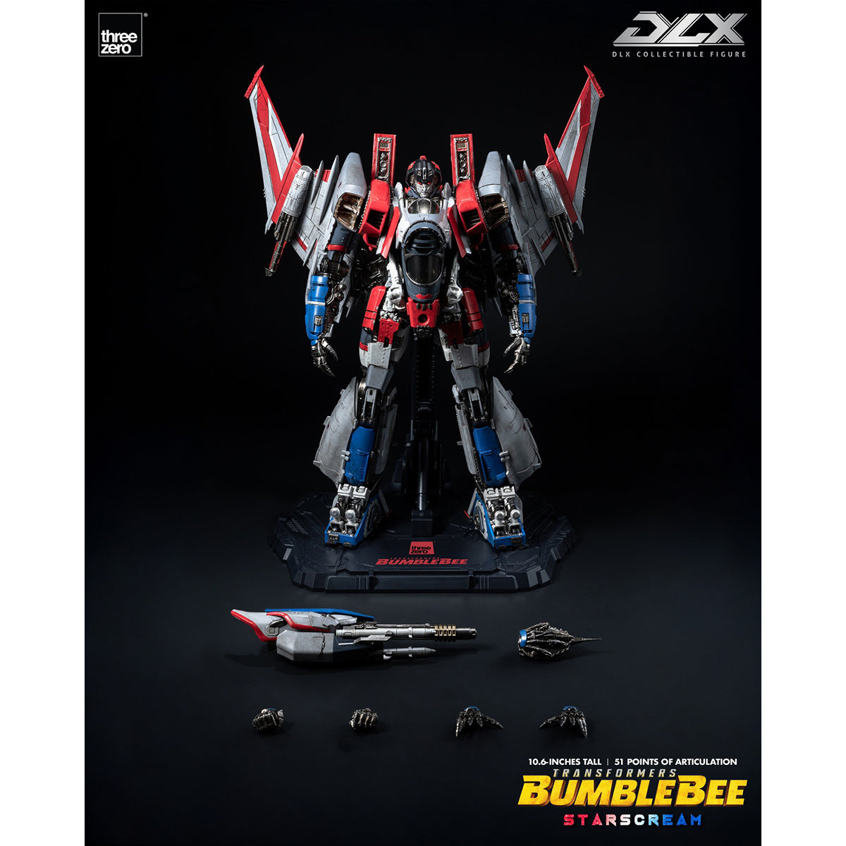 Threezero Transformers: Bumblebee DLX Starscream 3Z09430W0 Action Figure