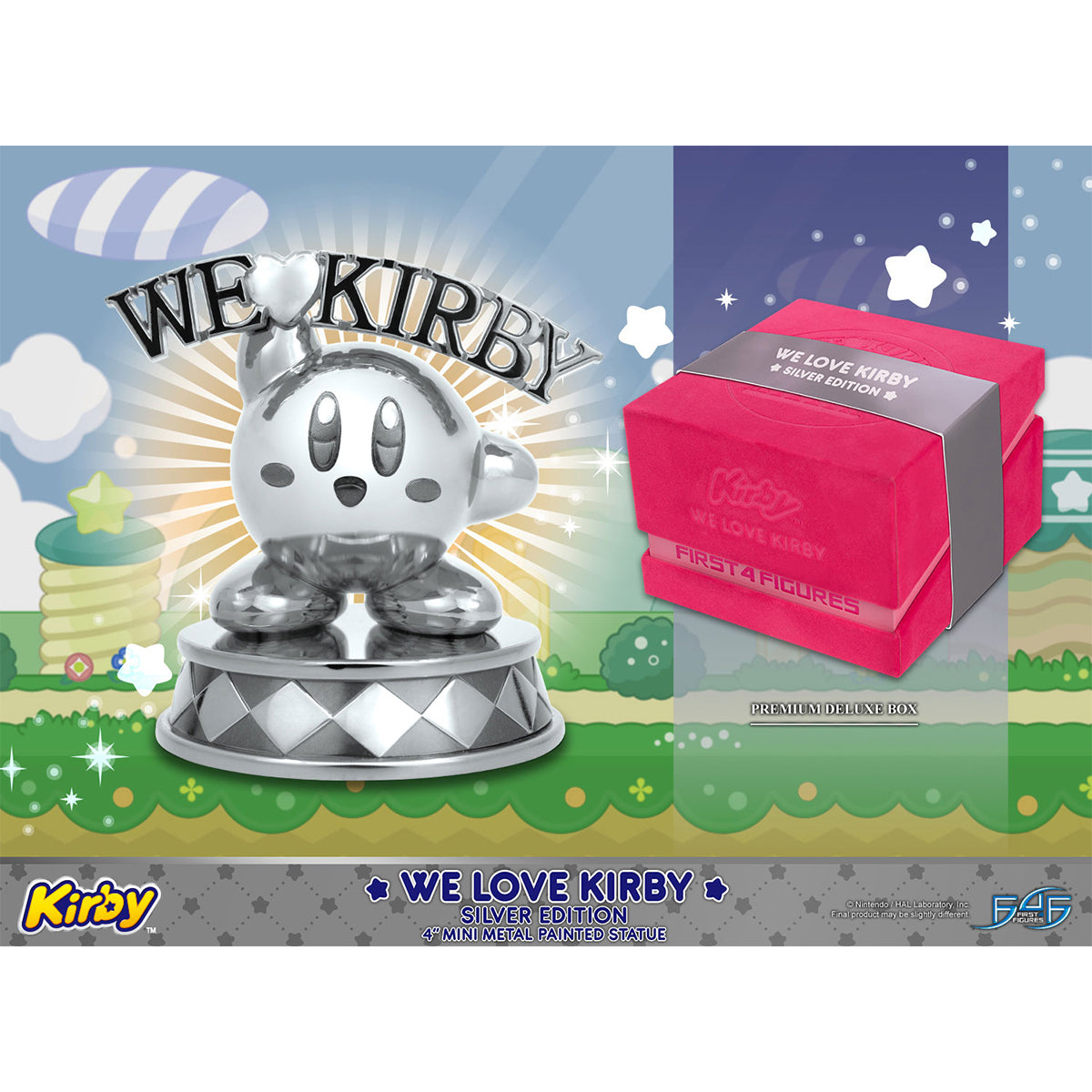 First 4 Figures We Love Kirby Silver Edition Statue