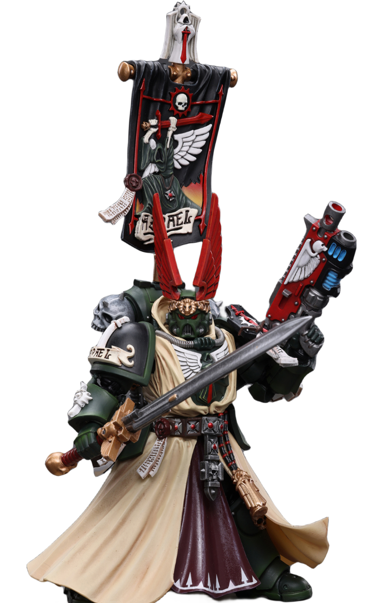 Figurine de collection JoyToy 40K : Grand Maître suprême des Dark Angels Azrael, échelle 1:18, JT7899 (Azrael)