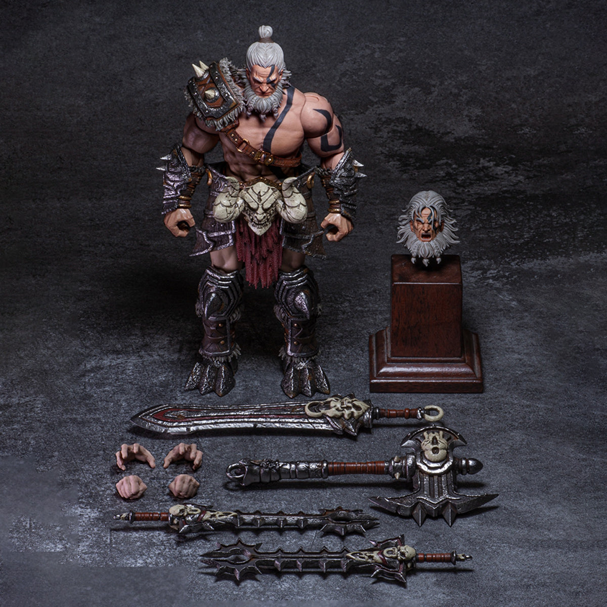 Figura coleccionable de Nightmare Studio: Dark Protection, Bárbaro Berserker, figura de acción masculina