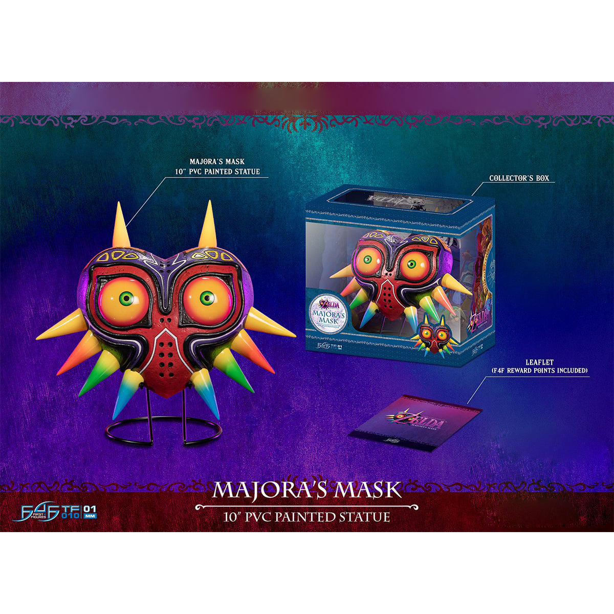 Primeras 4 figuras Estatua de PVC de edición estándar de The Legend of Zelda: Majora's Mask