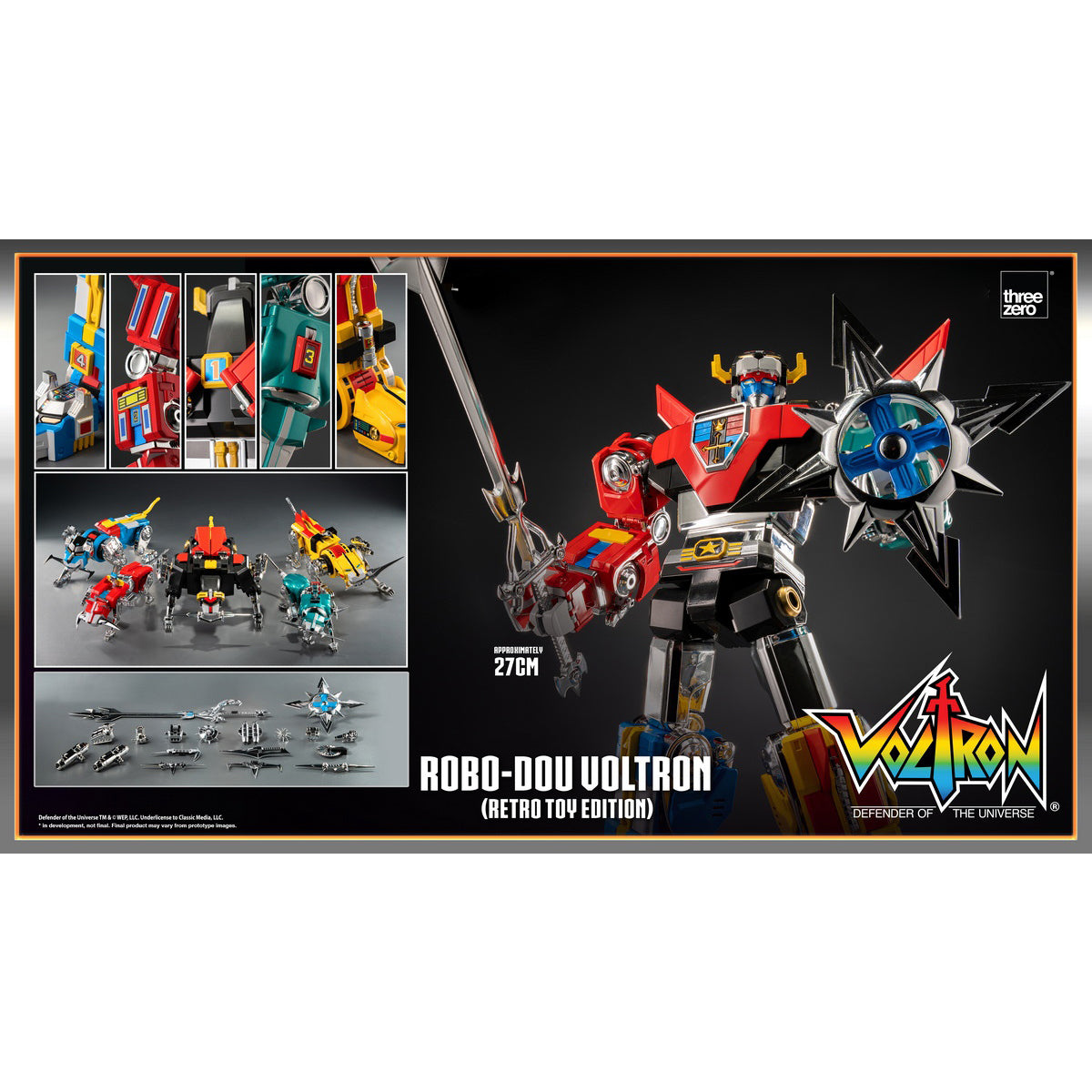 Threezero Voltron Retro Toy Edition Action Figures