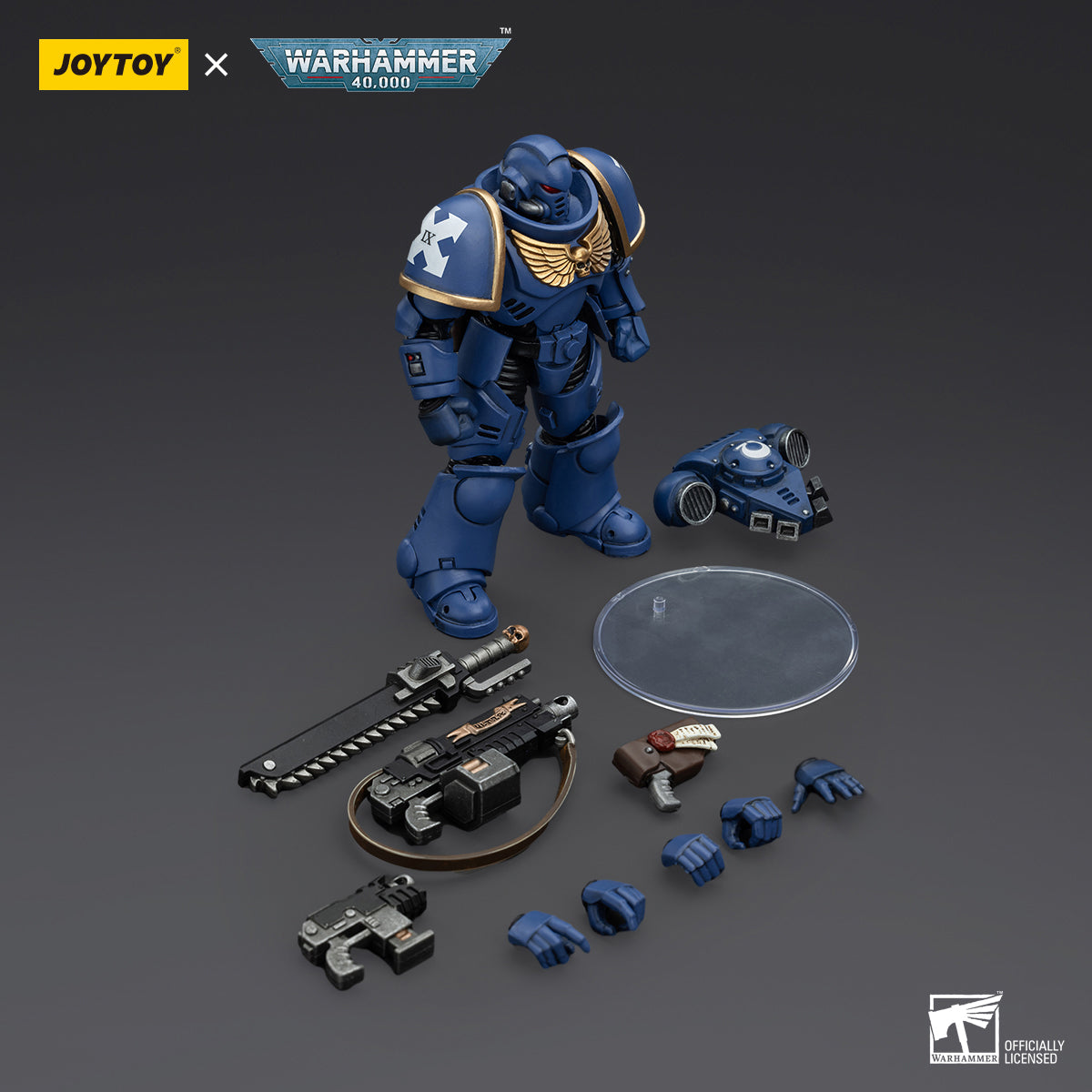 (Only Shipped to the US) JOYTOY Warhammer 40,000 1/18 Space Marines Ultramarines Outriders Brother Catonus JT2825 Action Figure Collection Model Gift