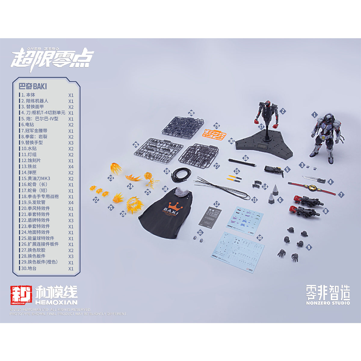 HEMOXIAN Over Zero Vol.3 Boxer Baki Main Body Model Kit