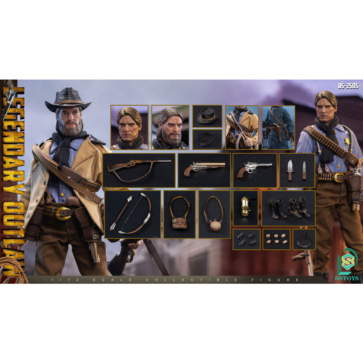 DSTOYS, Red Dead Redemption Dual Head Sculpt, Action Figures