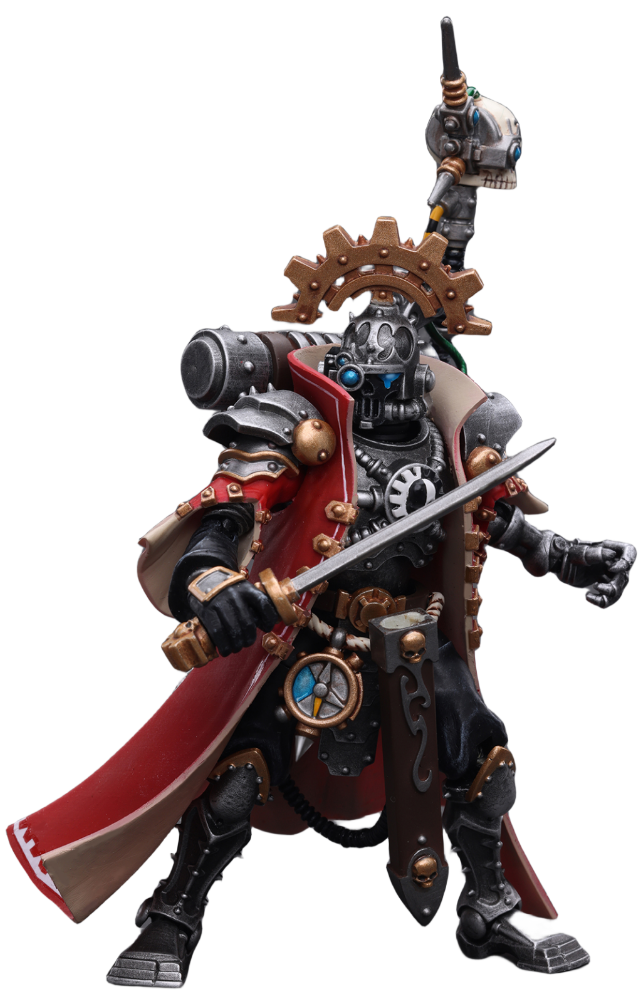 JoyToy Warhammer 40K Figurine à collectionner : Adeptus Mechanicus Skitarii Marshal à l'échelle 1/18.