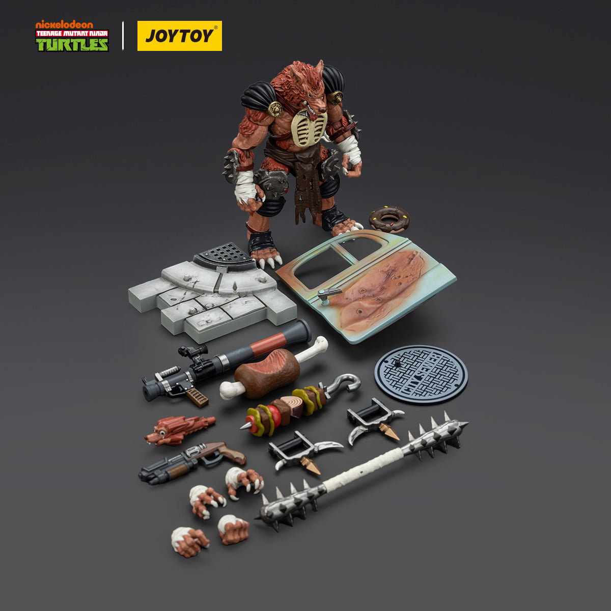 JOYTOY 1/18 TMNT-Dirtbag/Groundchuck/Rahzar Action Figures