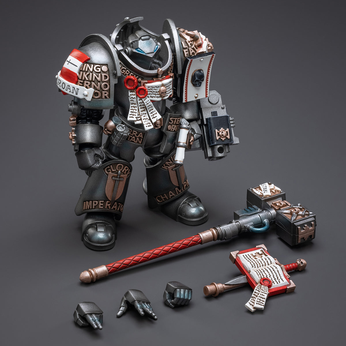 JOYTOY Warhammer 40,000 Grey Knights Terminator Caddon Vibova Action Figures
