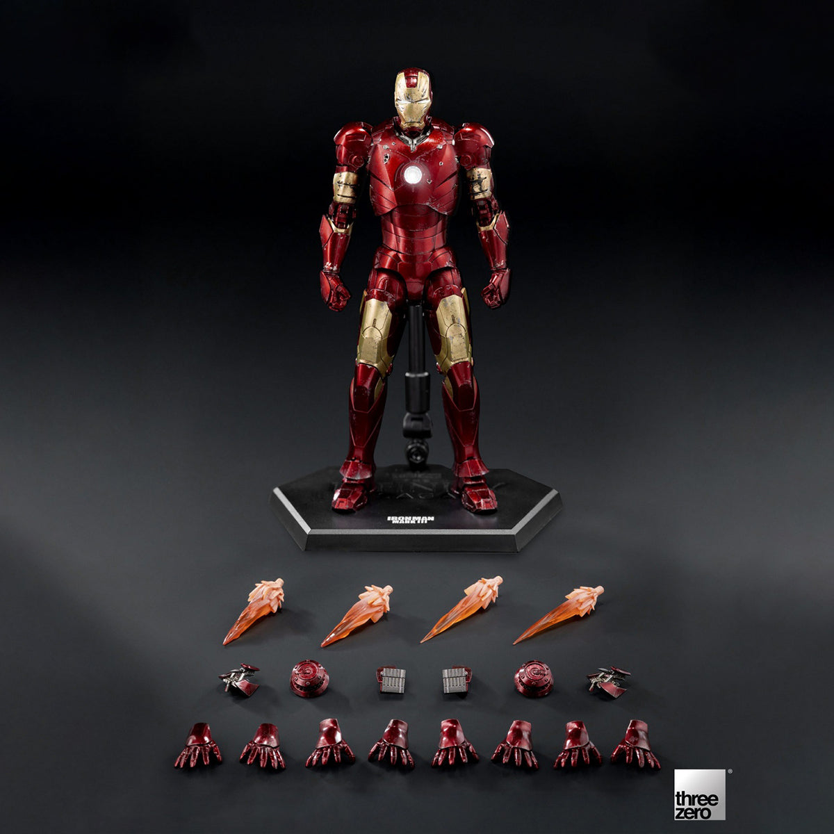 Threezero DLX Iron Man Mark3 Battle Damaged Action Figures