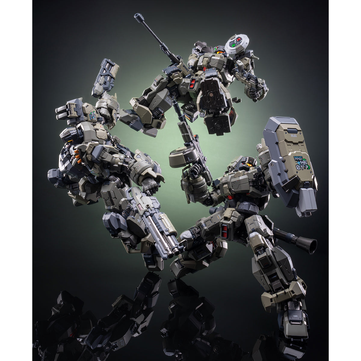 MOSHOW Progenitor Effect - Illustrious Class: Blue Flame PPSH Squad Set Action Figure