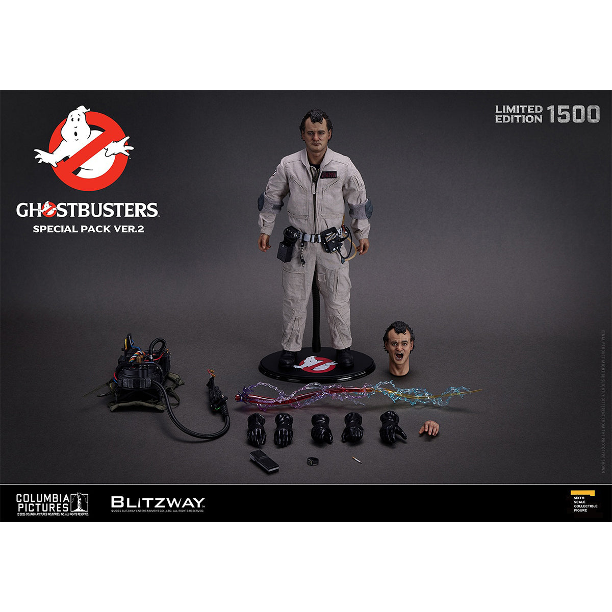 Blitzway, Ghostbusters 1984, Winston Zeddemore/Dr. Egon Spengler/Dr. Raymond Stantz/Dr. Peter Venkman, Single Pack ver.2, 1/6 Scale Action Figure