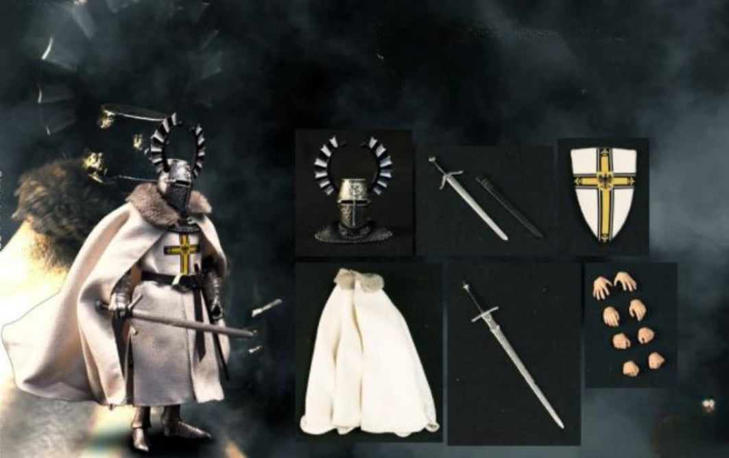 Fire Phoenix Collectible Action Figure: Medieval Teutonic Knights, 1:12 Scale Miniature Figurine FP015