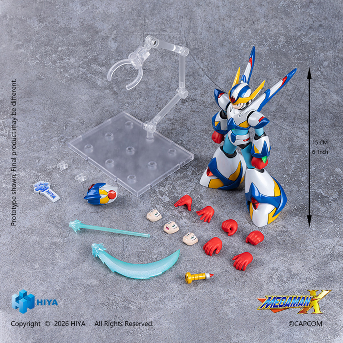 HIYA EXQUISITE BASIC Series Mega Man X Exquisite Basic X (Falcon Armor Ver.) EBM0384 1/6 Scale Action Figure