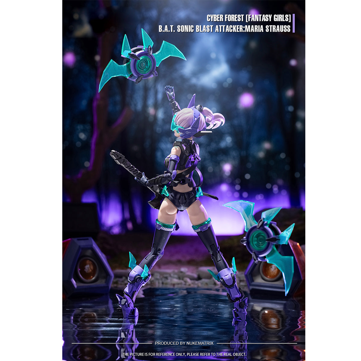 NUKE MATRIX Cyber Forest Series B.A.T. Sonic Blast Attacker: Maria Strauss FF0115 Assembly Model Kits