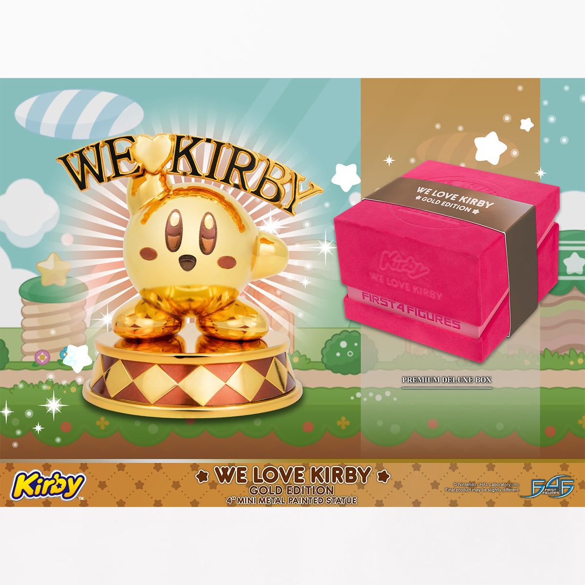 First 4 Figures We Love Kirby Gold Edition Statue