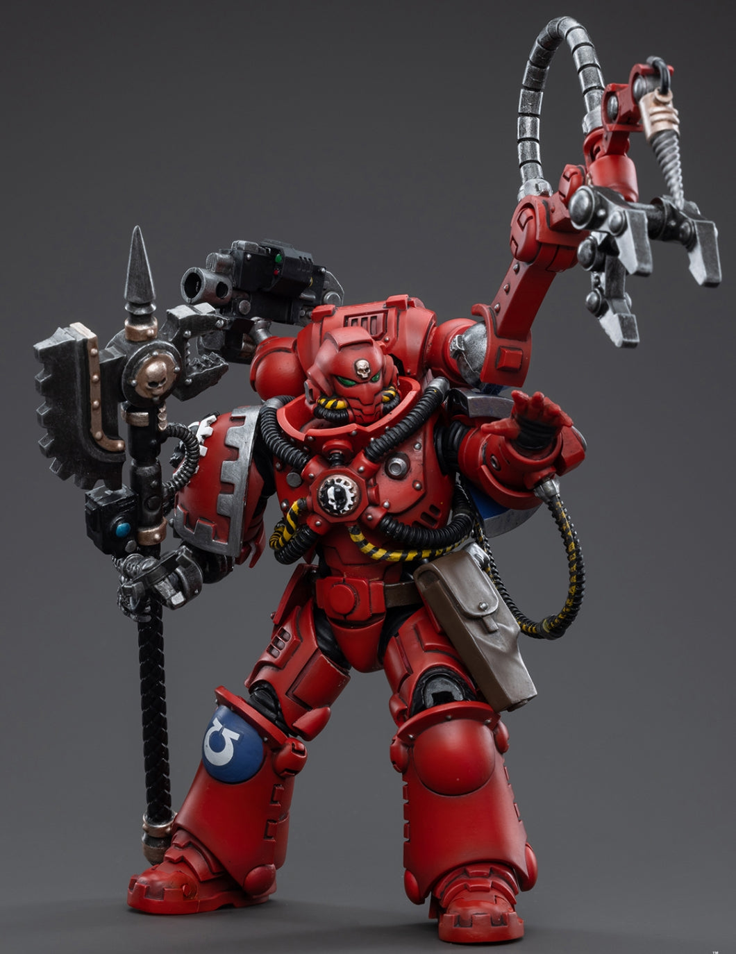 Figurine de collection JoyToy 40K : Figurines d'action Ultramarines Primaris Techmarine à l'échelle 1:18 JT3761