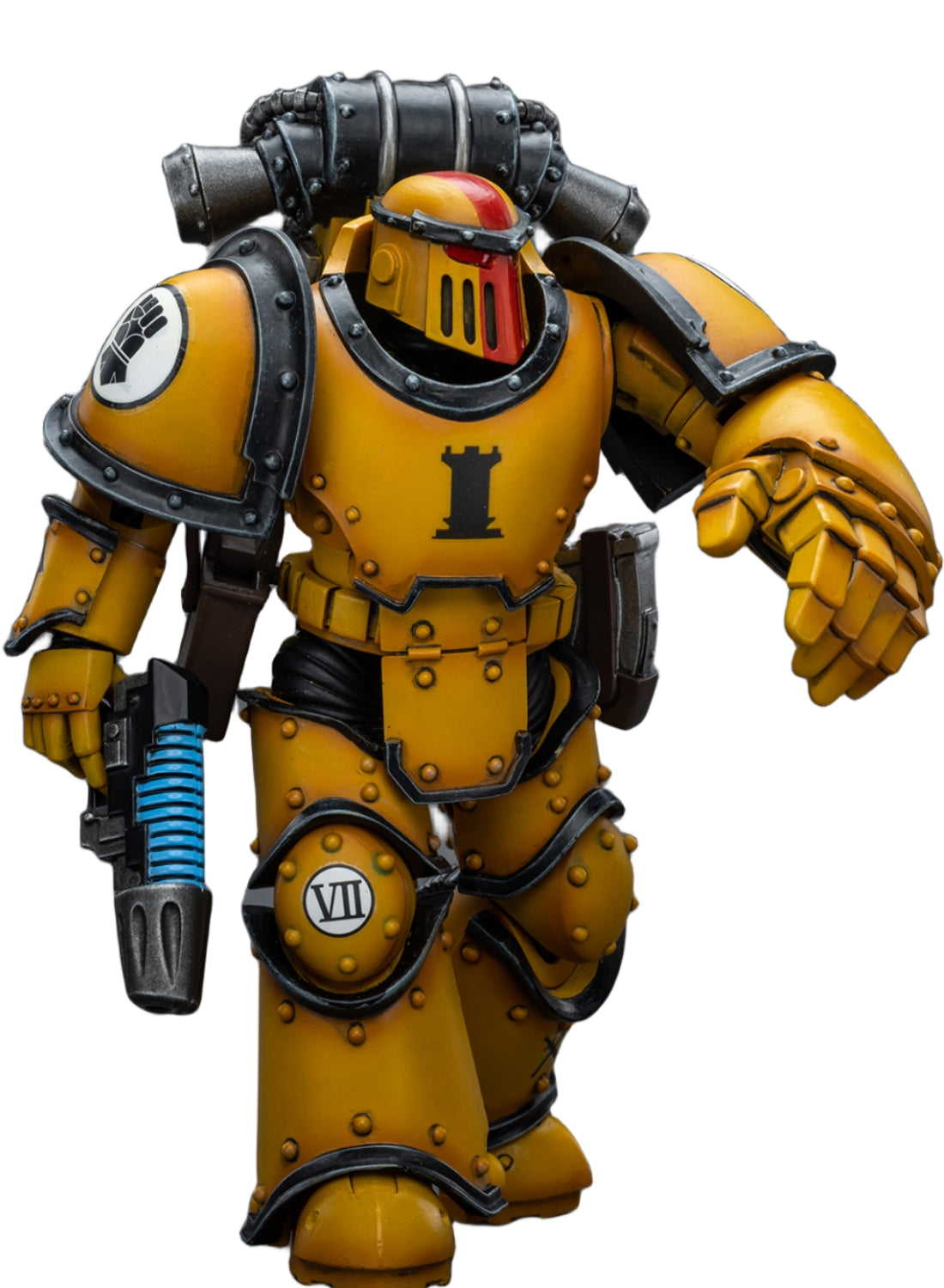 Figurine de collection JoyToy 40K : Imperial Fists Legion MkIII Tactical Squad Sergent avec Power Fist, échelle 1:18, figurines d'action JT9060
