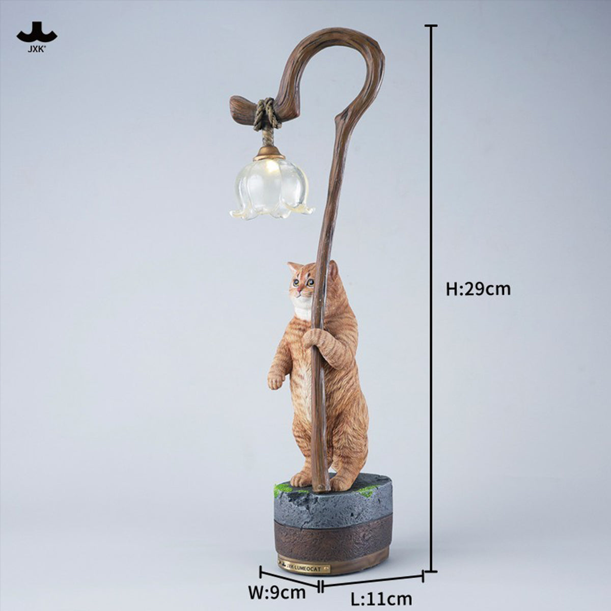 JXK Lily of the Valley Reflecting a Cat JXK342 Collectible Animal Figurine