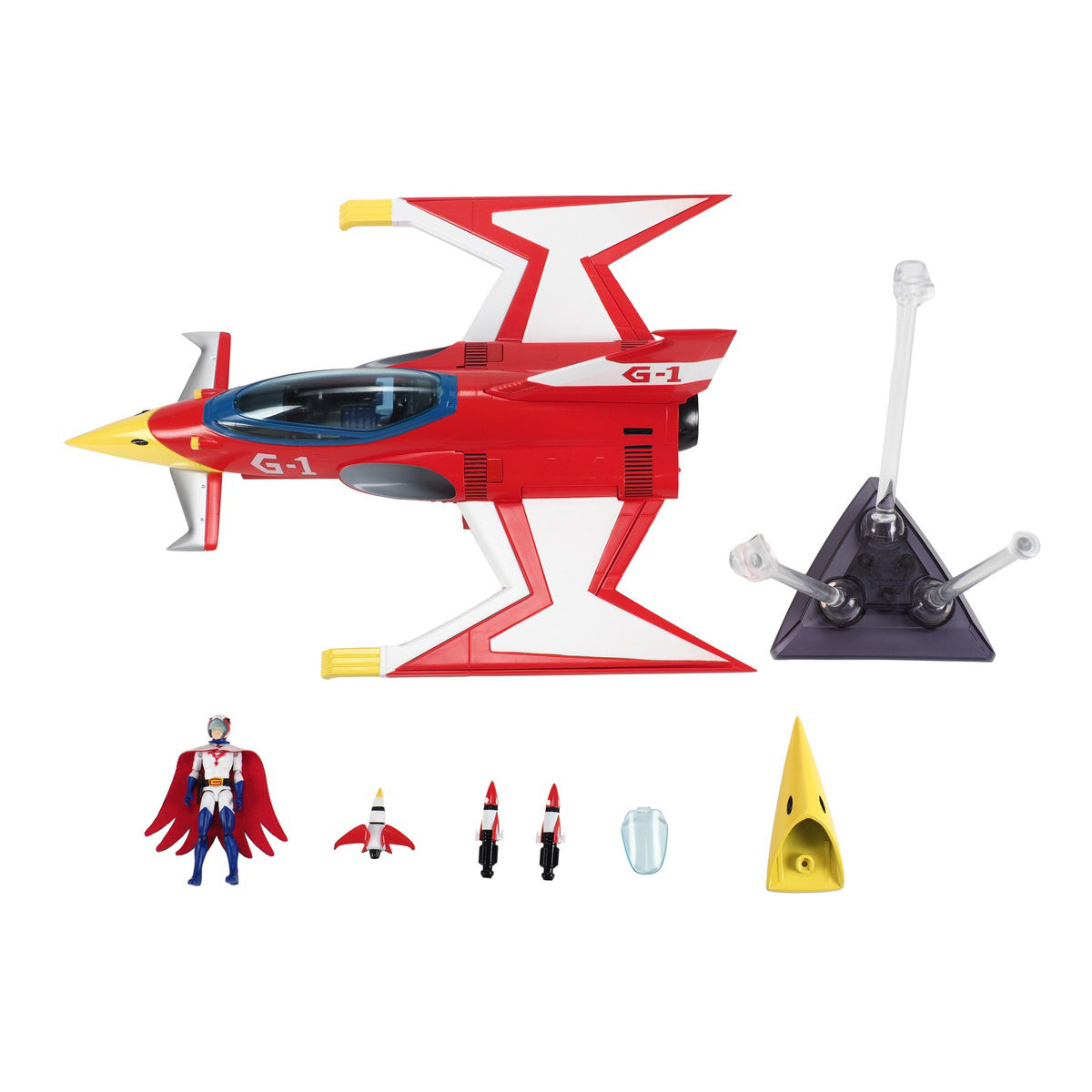 Ramen Toy, Gatchaman 2 G1 Eagle Sharp With Ken The Eagle, Action Figures