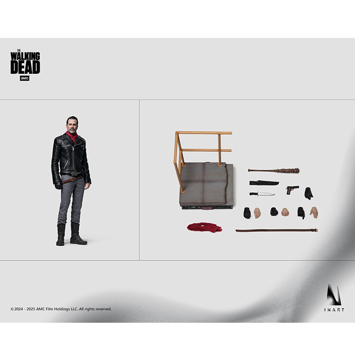 INART The Walking Dead Season 8 Negan Smith & Rick Grimes 1/6 Scale Action Figure