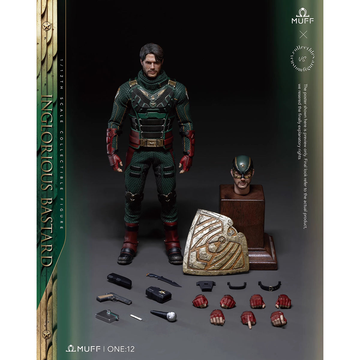 MUFF×V.collectibles Inglorious Bastard MF08 1/12 Scale Action Figure