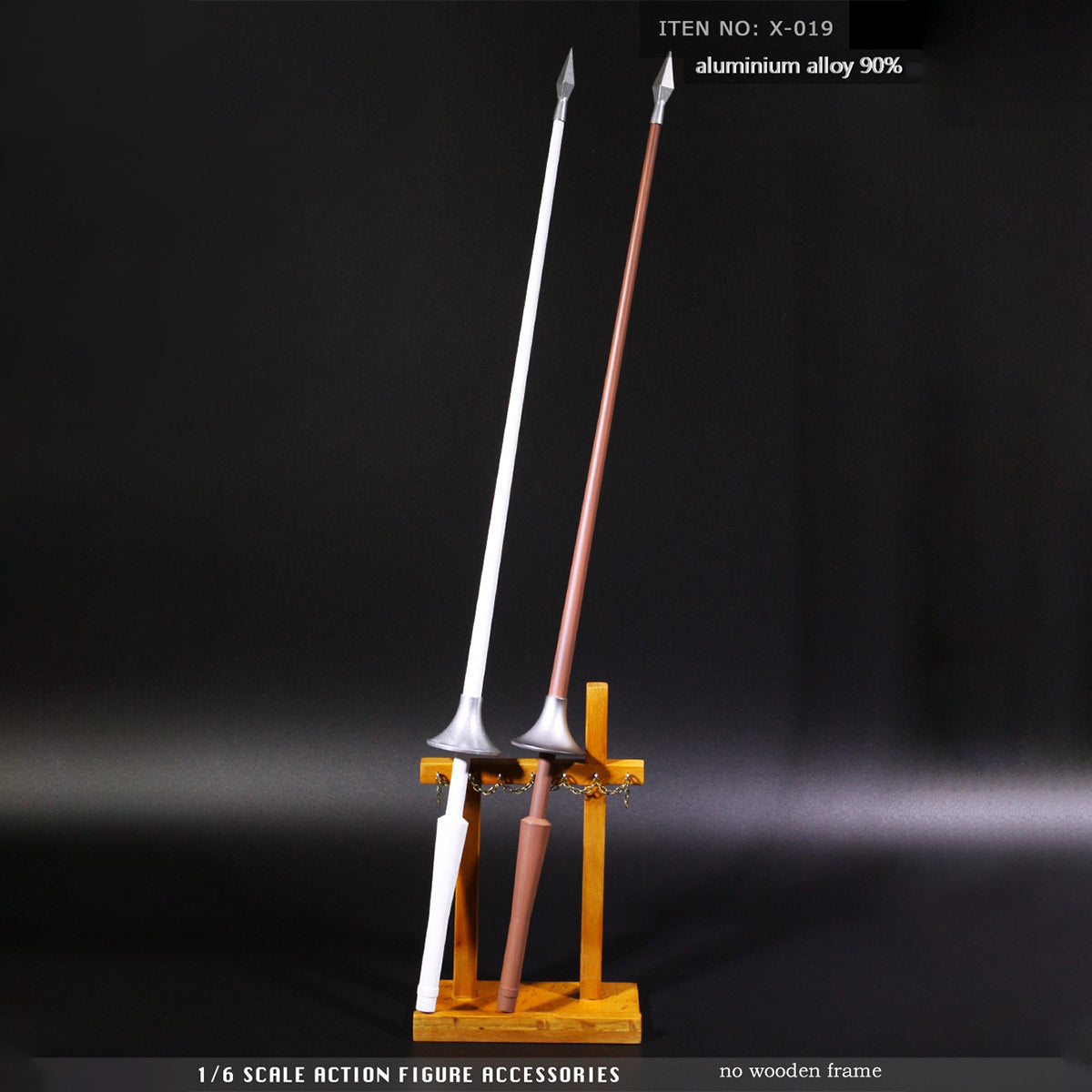 ZYTOYS, Alloy Roman Spear Weapon Model, Doll Accessory for 12-inches Action Figurine