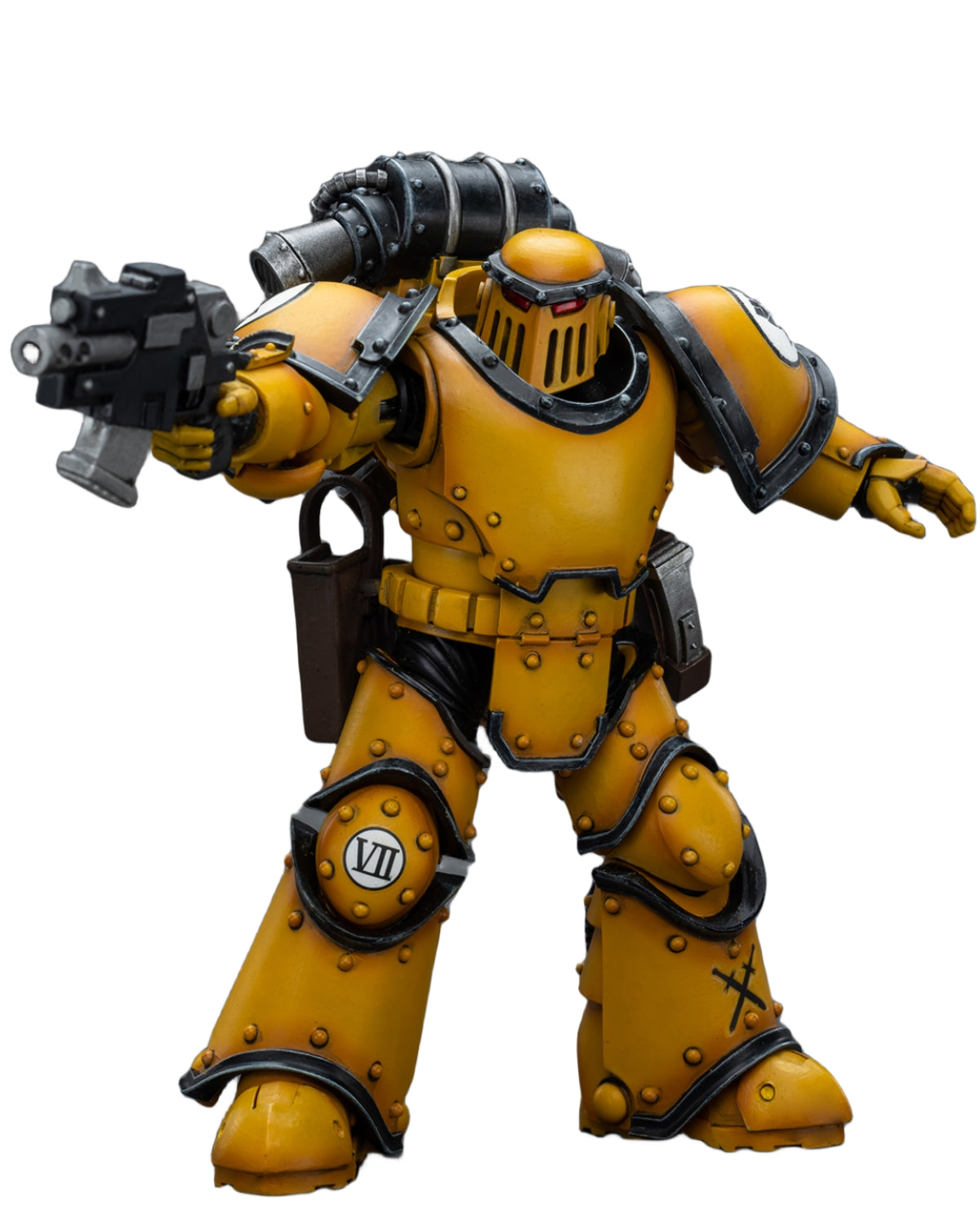Figurine de collection JoyToy 40K : Imperial Fists Legion MkIII Tactical Squad Legionary avec Bolter, figurine d'action à l'échelle 1:18 JT9077