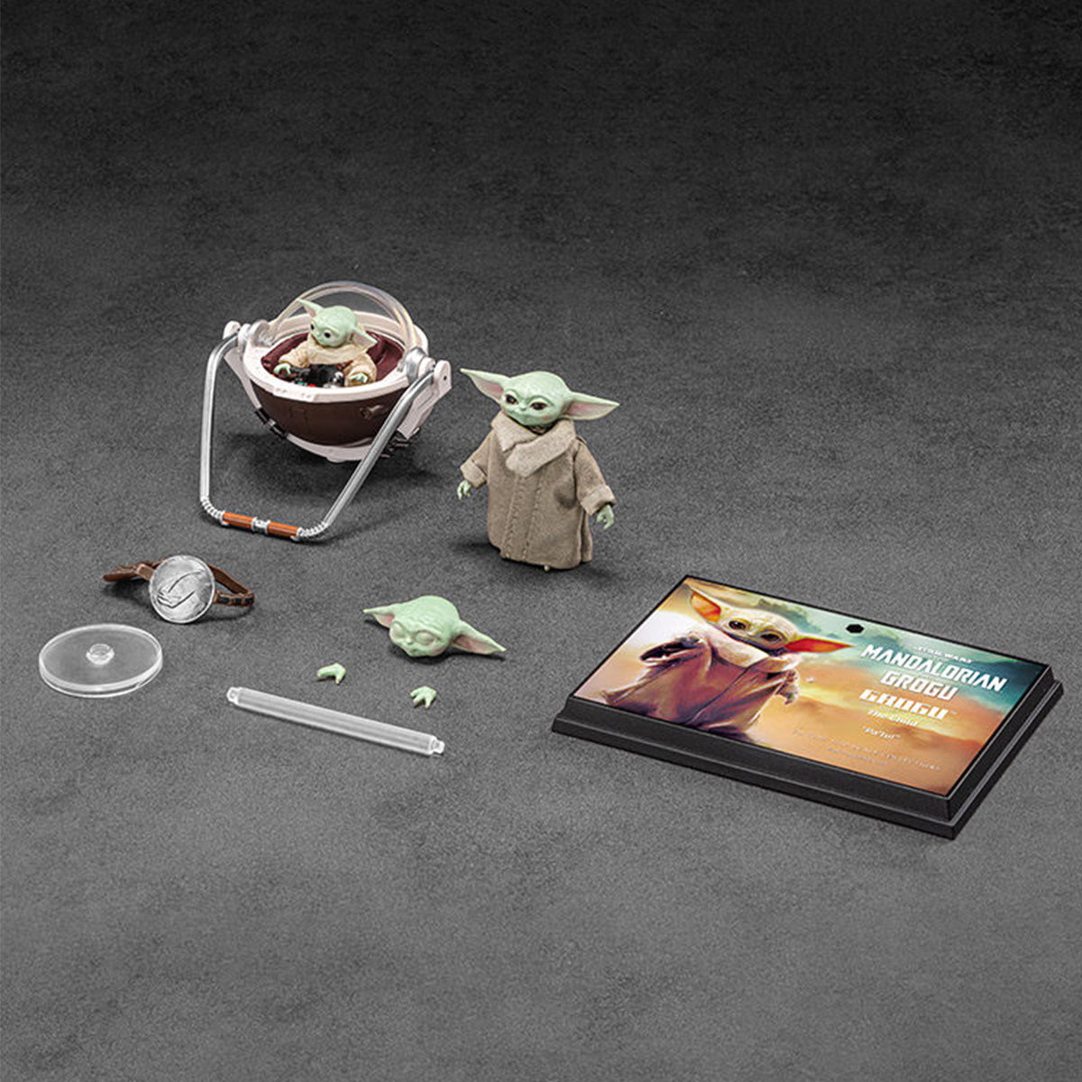 ZD Toys Star Wars 1966-10 Grogu The Child (Baby Yoda) 1/10 Scale Action Figure Set