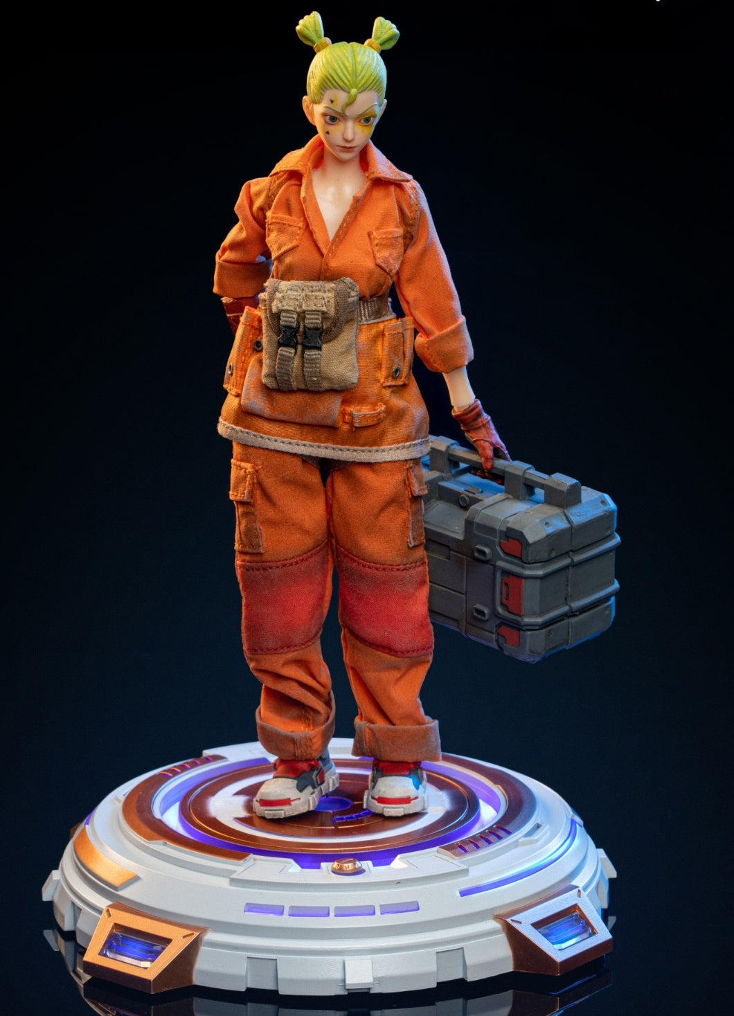 Accesorio para figura de acción 86TOYS a escala 1/12: Soporte luminoso para exhibición de figuras coleccionables en miniatura de 6 pulgadas, color blanco KH-02A