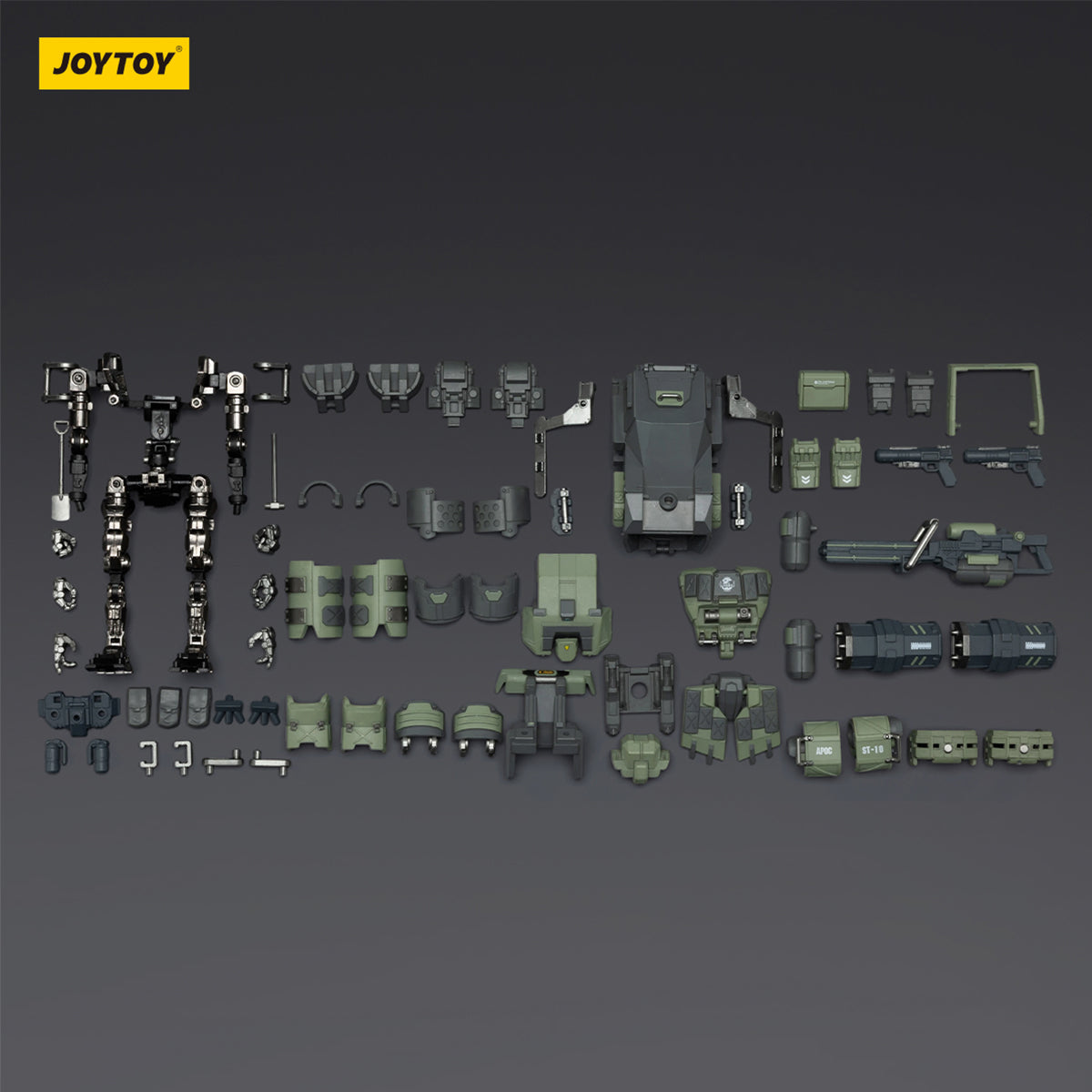 JOYTOY Warhammer 40,000 APOC Series Iron Assault Fire Support Mech + Steel Ride Corps Assaulter Marco JT03059 +JT01987 Action Figure