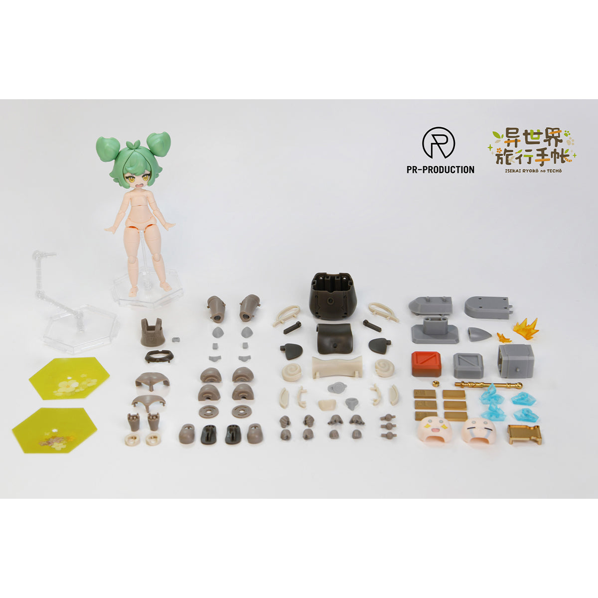 PR Production Novice Blacksmith Haley Smith & Slime Block Weapon Set Assembly Model Kits