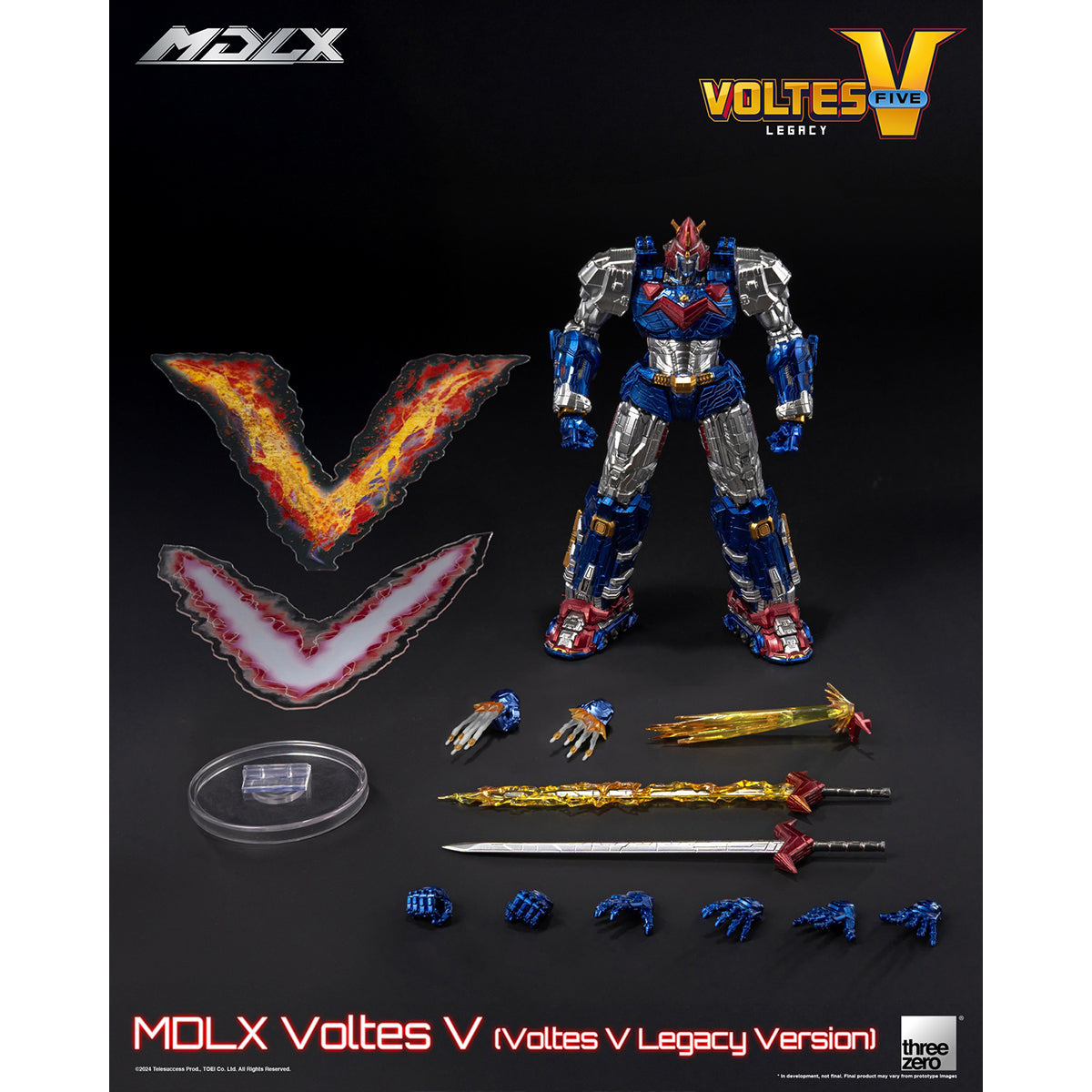 Threezero MDLX Voltes V Legacy Version 3Z06660A0 Action Figure