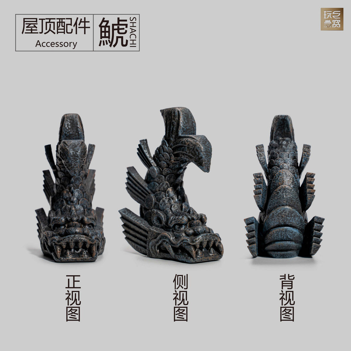 ToysNest Oriental Ancient City: The Roof of Old Temple Scene Fit Action Figure