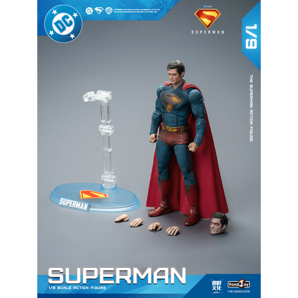 Fondjoy DC Series DC1017B Battle-Damaged New Superman 1/9 Scale Action Figure