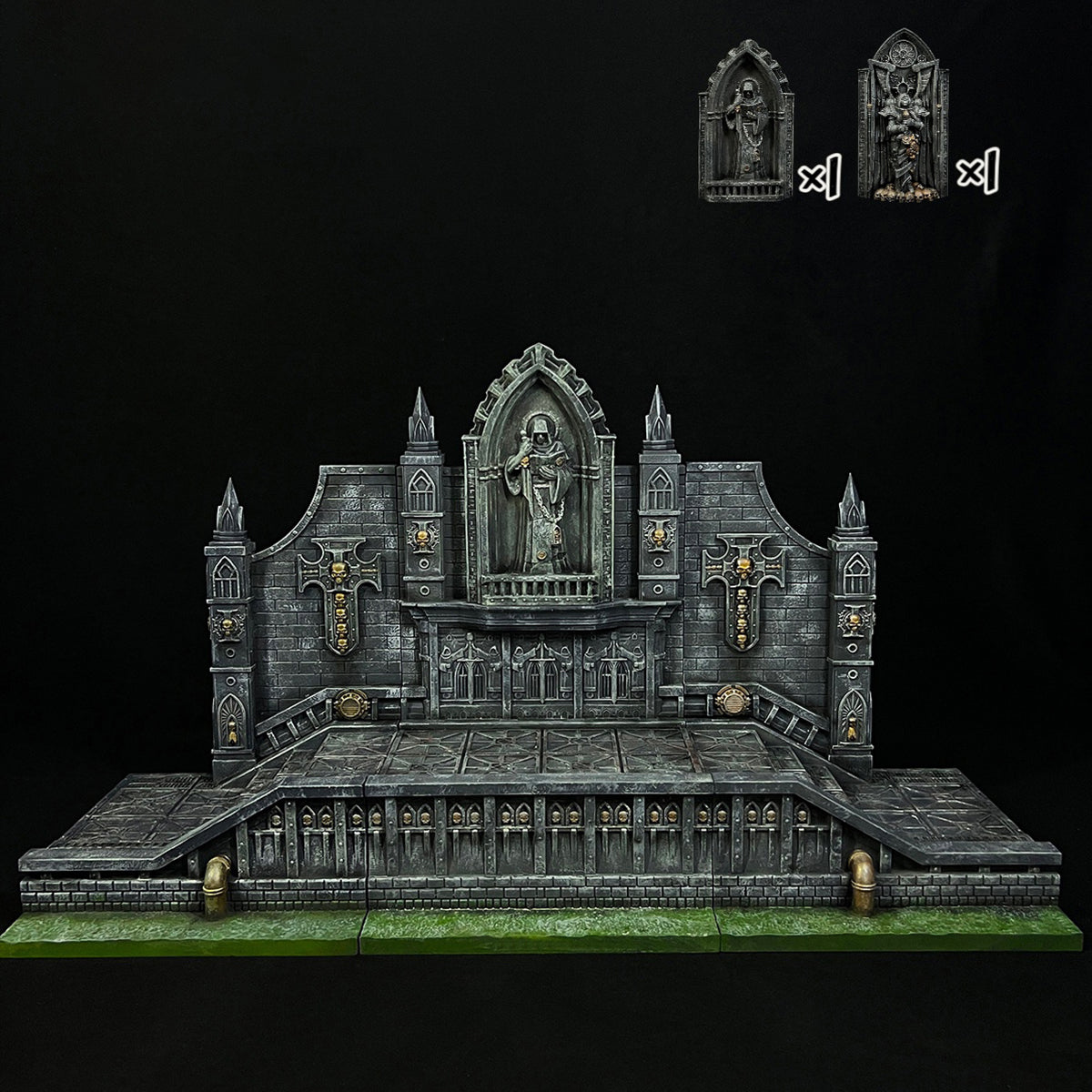 Xinglan Workshop Steel Casting Warhammer Infinite Combo Diorama Scene Base Fit 1/12 Scale Action Figure