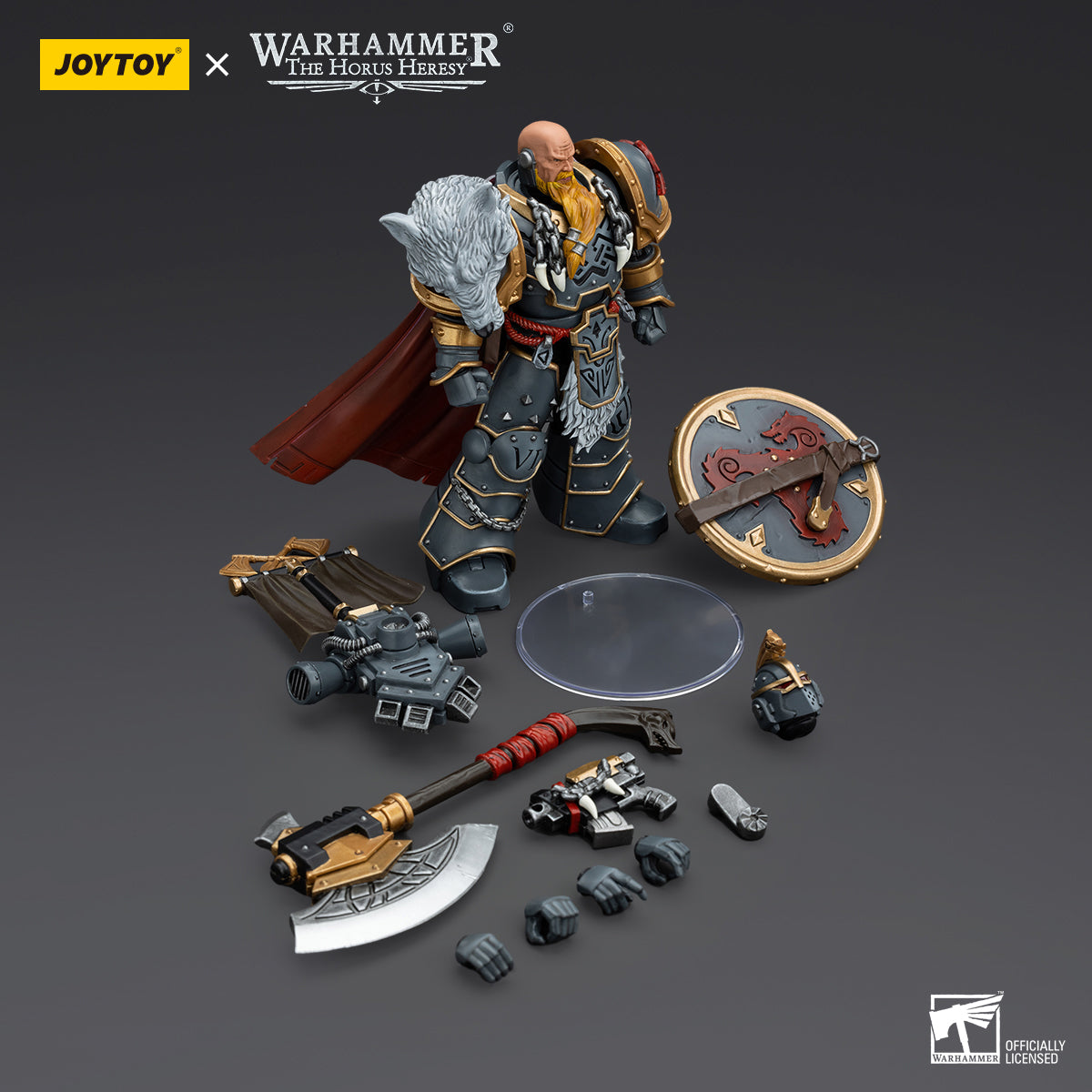 JOYTOY Warhammer The Horus Heresy Space Wolves Legion Praetor with Power Axe and Combat Shield Action Figures