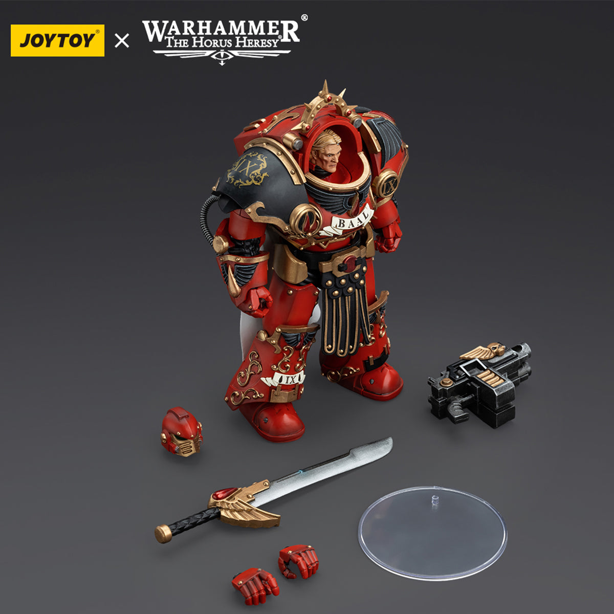 JOYTOY Blood Angels Legion Praetor in Tartaros Terminator Armour Warhammer 1/18 Action Figure
