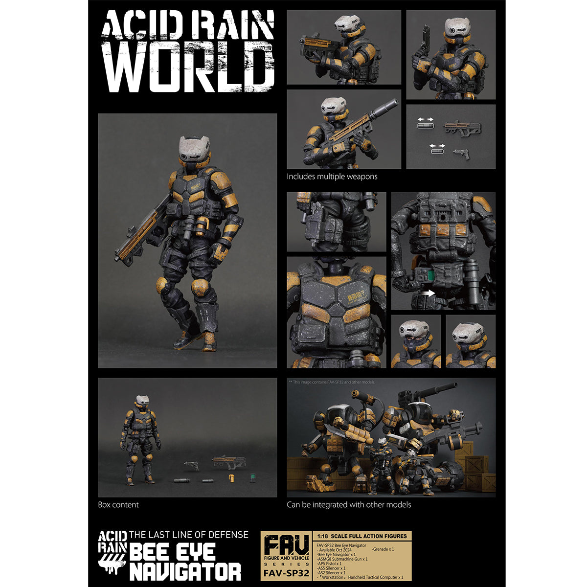 TOY ALLIANCE Acid Rain World Bee Eye Navigator Action Figures