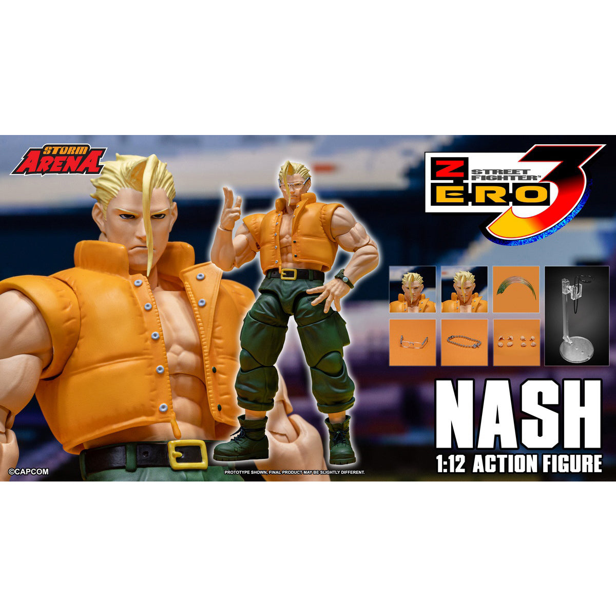 Storm Collectibles Street Fighter 3 Zero: NASH 1/12 Scale Action Figure